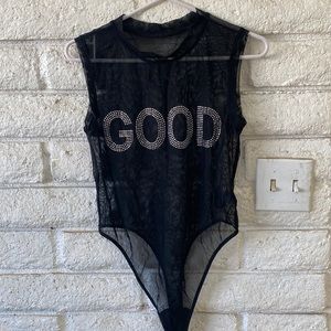 Good American mesh bodysuit